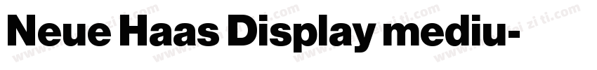 Neue Haas Display mediu字体转换